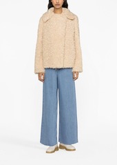 Stella McCartney Teddy fur-design oversized coat