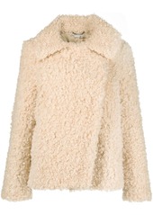 Stella McCartney Teddy fur-design oversized coat