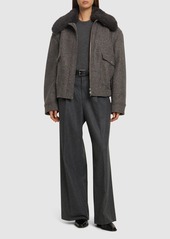 Stella McCartney Teddy Wool Blend Zipped Jacket