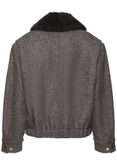 Stella McCartney Teddy Wool Blend Zipped Jacket