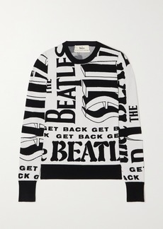 Stella McCartney The Beatles Get Back Cutout Intarsia Cotton Sweater