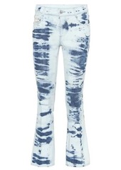 Stella McCartney Tie Dye cotton cropped jeans
