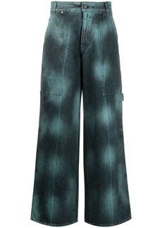 Stella McCartney tie-dye wide-leg jeans