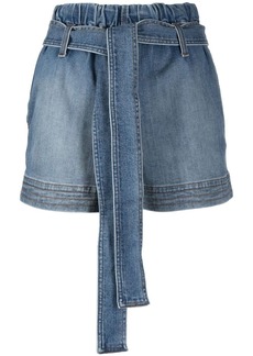 Stella McCartney tie-waist denim shorts