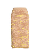 Stella McCartney Tiger-Stripe Jacquard Pencil Skirt