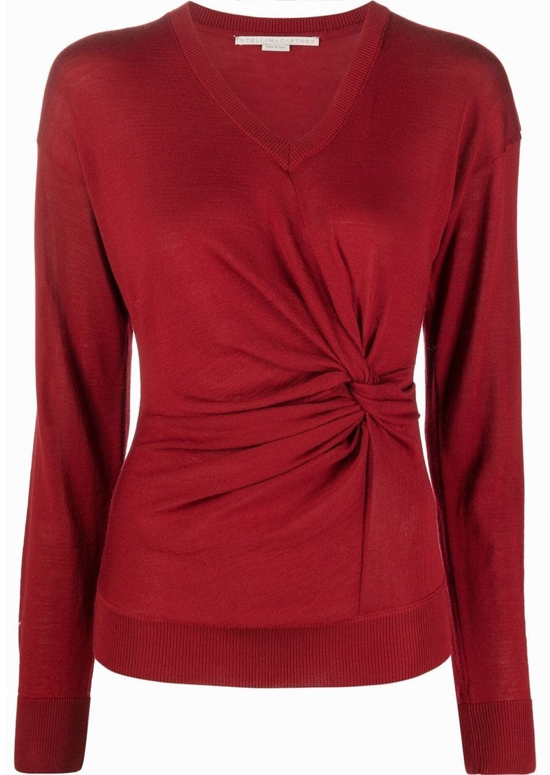 Stella McCartney twist-detail wool top