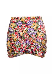 Stella McCartney Ultra Draped Floral Miniskirt