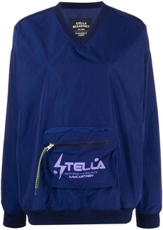 Stella McCartney V-neck pouch pocket sweatshirt