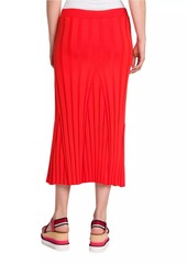 Stella McCartney Wide Rib-Knit Midi Skirt