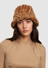 Stella McCartney Woodgrain Teddy Jacquard Bucket Hat