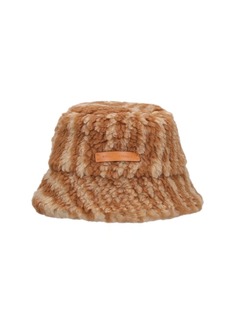 Stella McCartney Woodgrain Teddy Jacquard Bucket Hat