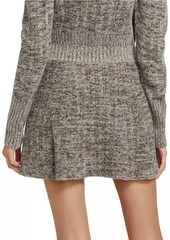 Stella McCartney Wool-Blend Marled Miniskirt