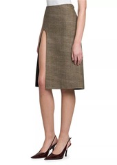 Stella McCartney Wool-Blend U-Slit Knee-Length Skirt