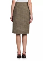 Stella McCartney Wool-Blend U-Slit Knee-Length Skirt