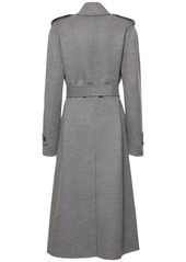 Stella McCartney Wool Double Breasted Belted Coat