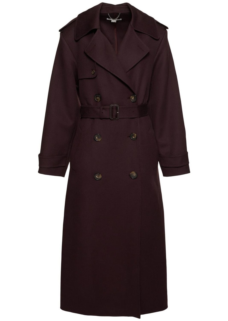 Stella McCartney Wool Long Trench Coat