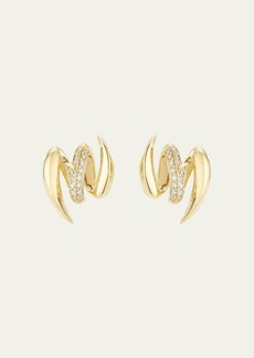 Stephen Webster 18K Gold Entwined Diamond Stud Earrings
