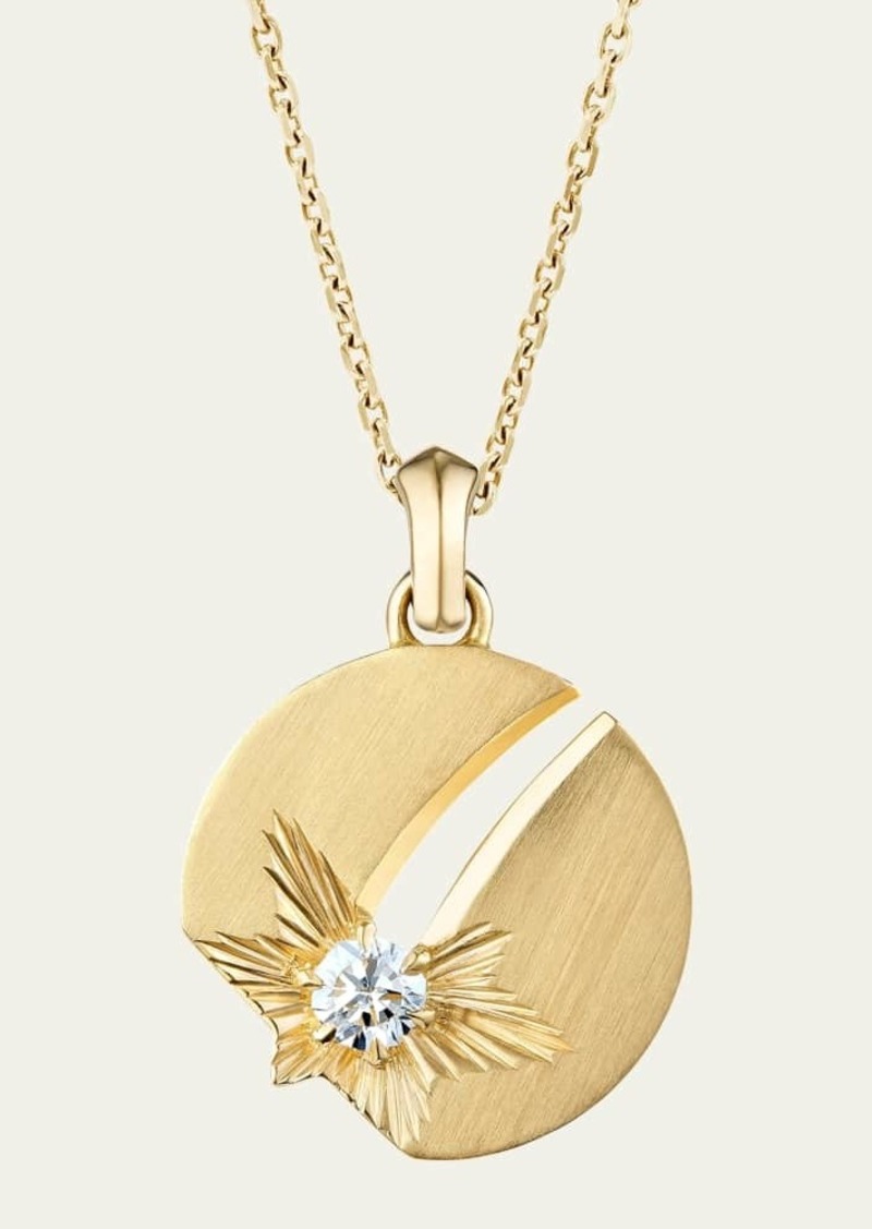 Stephen Webster 18K Yellow Gold Collision Pendant Necklace with Stellar Diamond  20L