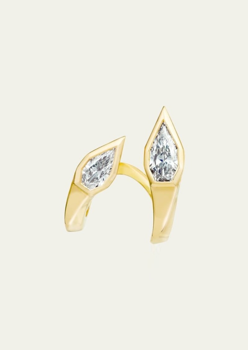 Stephen Webster 18K Yellow Gold Stars Aligned Stud Earring with Meteoric Diamond  Single (Right)