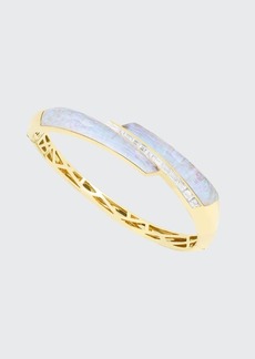Stephen Webster CH2 Shard Bangle in 18K Yellow Gold with White Opalescent Crystal