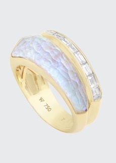 Stephen Webster CH2 Slimline Ring in 18K Yellow Gold with Clear Quartz Crystal Haze