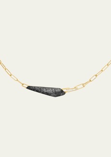 Stephen Webster CH2 Slimline Shard Linked Choker Necklace with Silver Obsidian and Diamonds