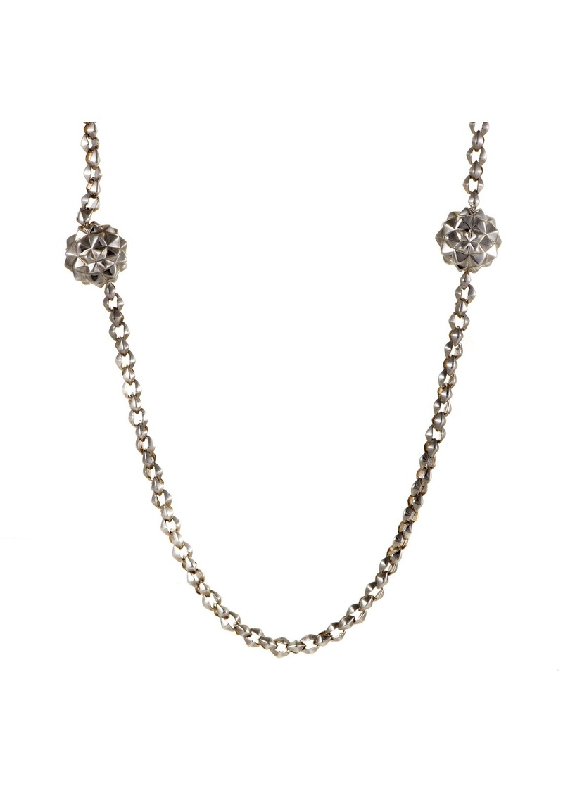 Stephen Webster Superstud Womens Long Silver Sautoir Necklace