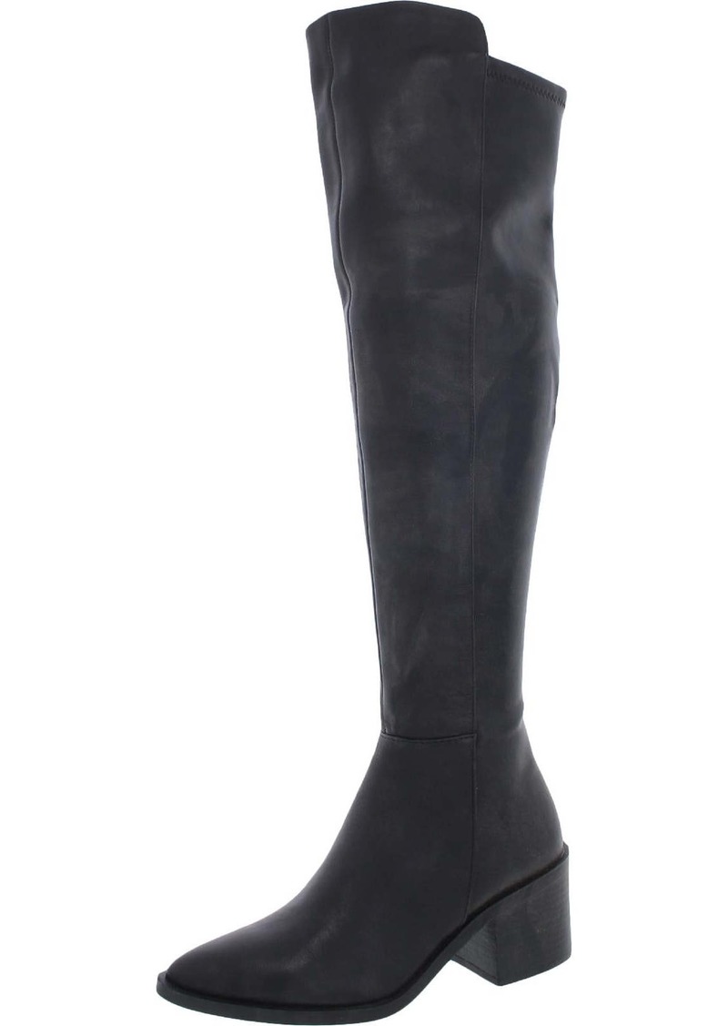 Steve Madden Allix Womens Leather Almond Toe Over-The-Knee Boots