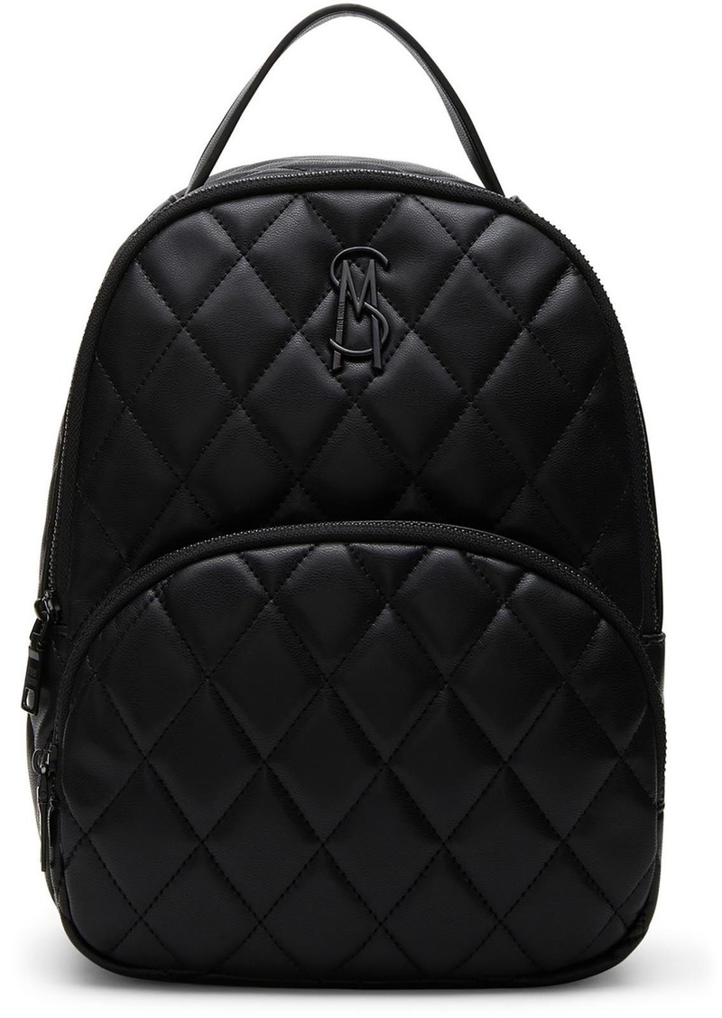 Steve Madden Baybee Womens Faux Leather Quilted Backpack