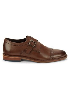 Steve Madden ​Brogue Leather Monk Strap Shoes