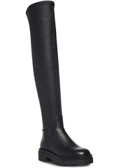 Steve Madden Industry Womens Textured Chunky Thigh-High Boots