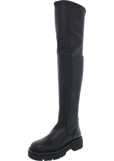 Steve Madden Industry Womens Textured Chunky Thigh-High Boots