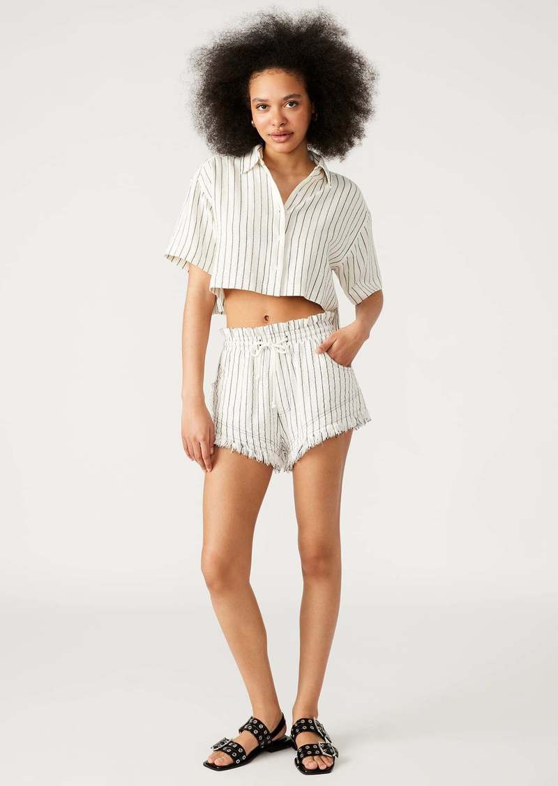 Steve Madden Mari Shorts White/black