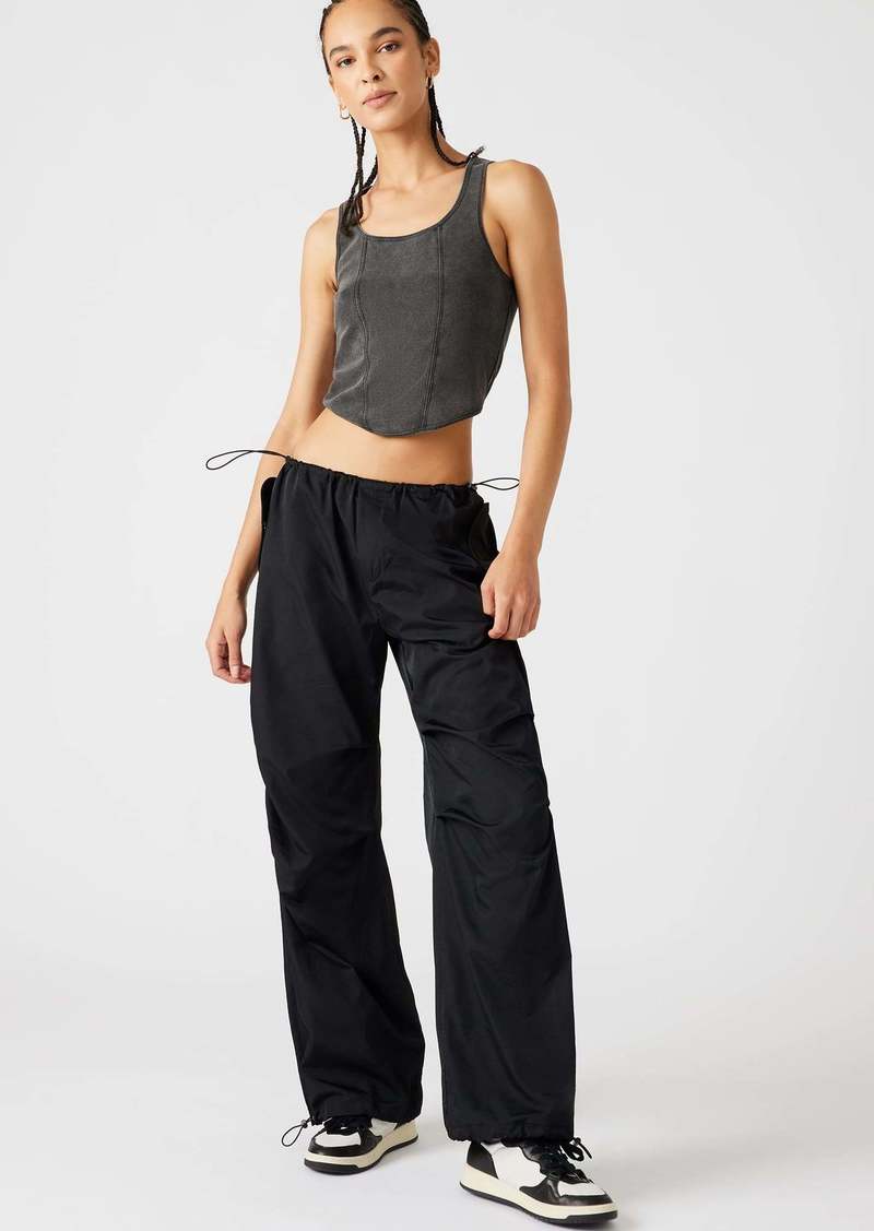 Steve Madden Pia Parachute Pant Black