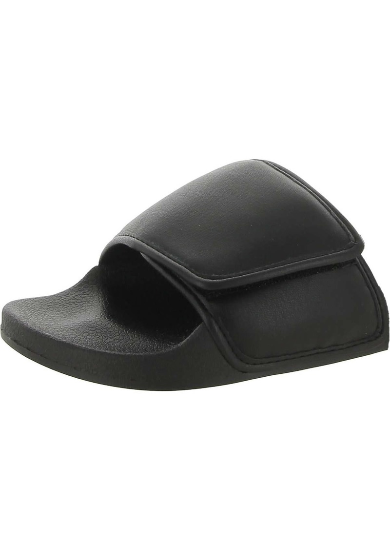 Steve Madden Sena Womens Faux Leather Slip-On Slide Sandals
