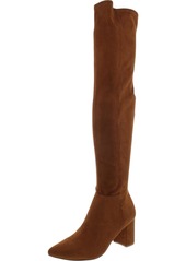 Steve Madden Shaya Womens Faux Suede Pointed Toe Over-The-Knee Boots