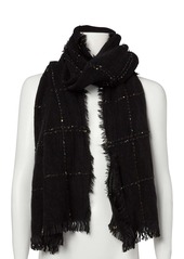Steve Madden Speckled Grid Woven Scarf