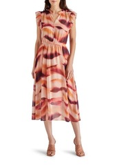 Steve Madden Allegra Ruffle A-Line Midi Dress