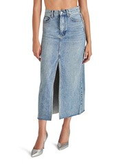 Steve Madden Avani Front Slit Denim Skirt