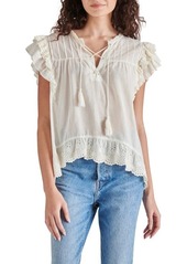 Steve Madden Bellamy Ruffle Eyelet Top