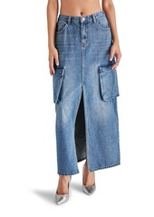 Steve Madden Benson Denim Cargo Maxi Skirt