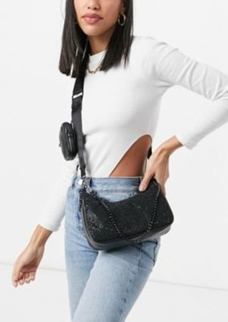 Steve Madden Cyrus Woven Crossbody Bag