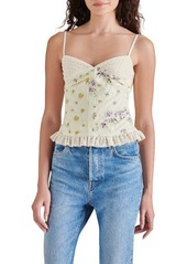 Steve Madden Blossom Mixed Media Corset Camisole