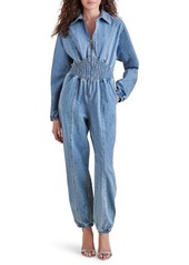 Steve Madden Coya Long Sleeve Denim Jumpsuit