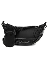 Steve Madden Crest Nylon Sling Crossbody Bag in Black/Black at Nordstrom Rack