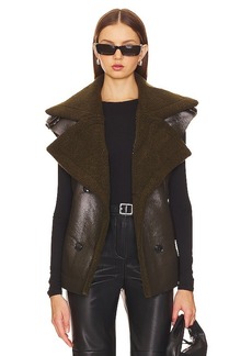 Steve Madden Fawn Faux Leather Vest