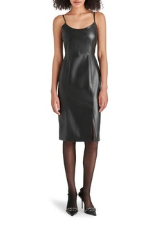 Steve Madden Giselle Perforated Faux Leather Dress