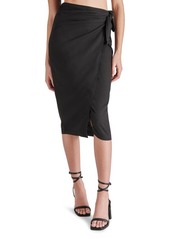 Steve Madden Isadora Linen Blend Wrap Skirt