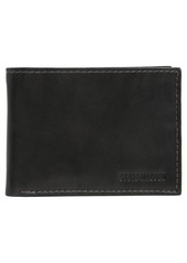 Steve Madden Leather Bifold Wallet in Black at Nordstrom Rack