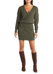 Steve Madden Long Sleeve Sweater Dress